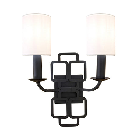 Sabina 2 Light Wall Light - Black