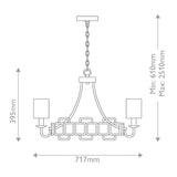 Sabina 5 Light Chandelier - Black