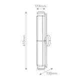 Saylor Medium Wall Light - Matt Black