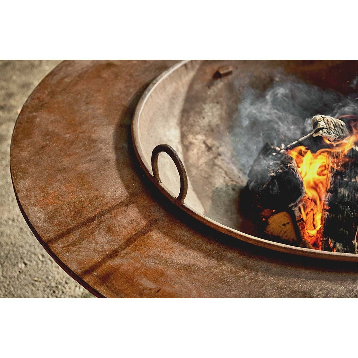 Halali Kadai Fire Pit & Surround - Rust