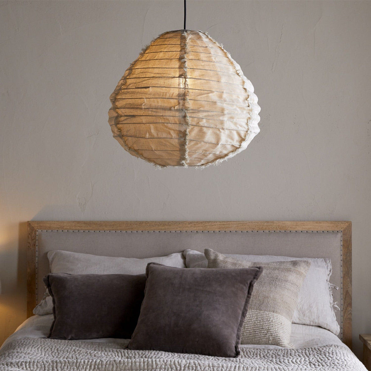 Hirana Small Linen Lampshade - Natural