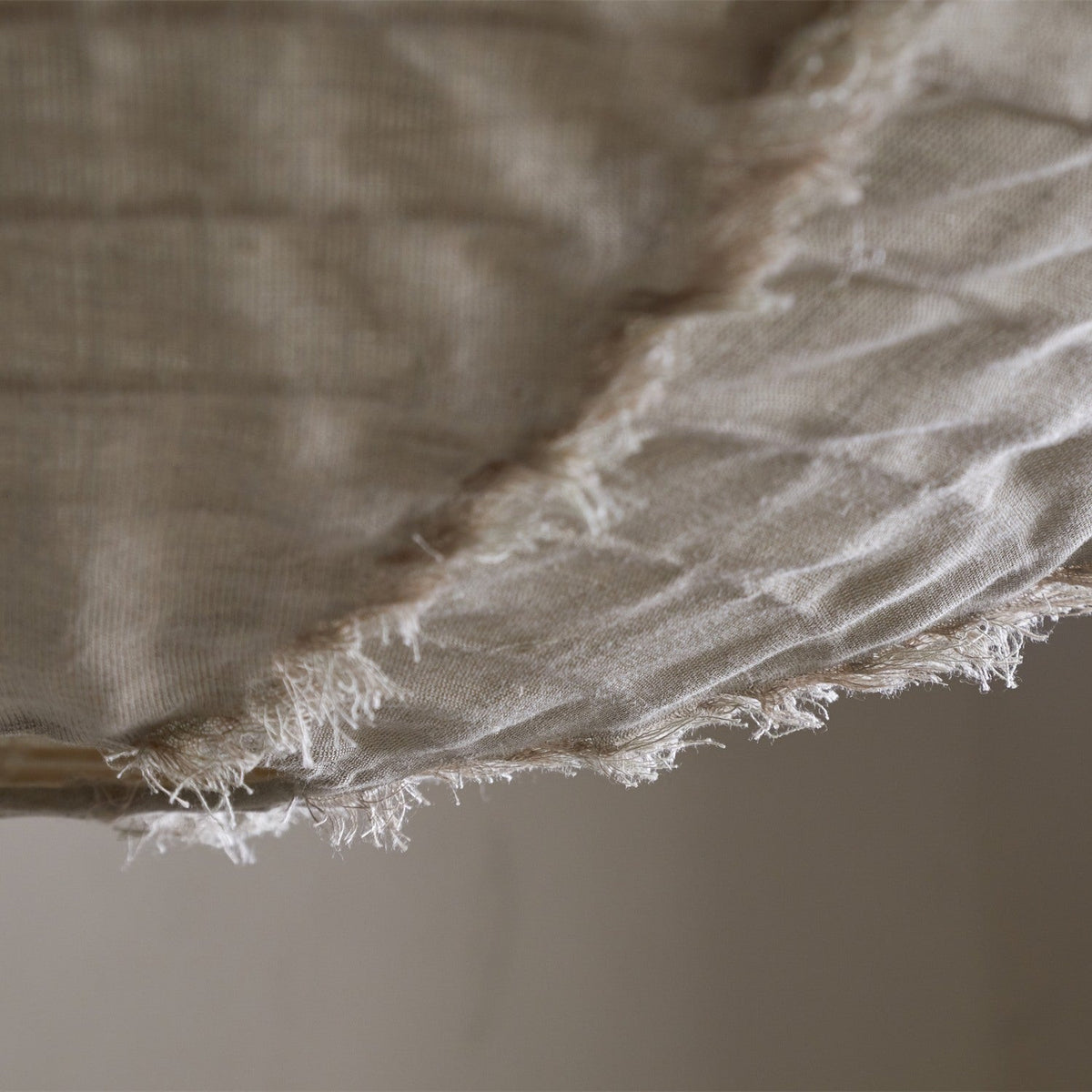 Hirana Large Linen Lampshade - Natural