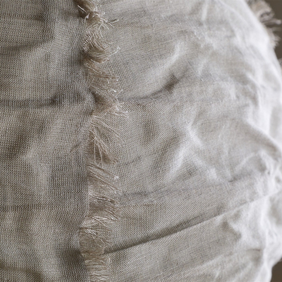 Hirana Large Linen Lampshade - Natural