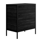 Hoxton 3 Drawer Chest of Drawers - Black