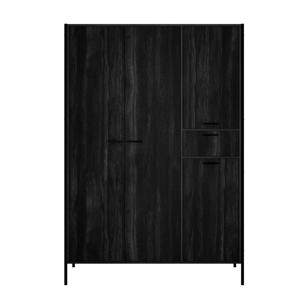 Hoxton 2 Door Wardrobe – Black