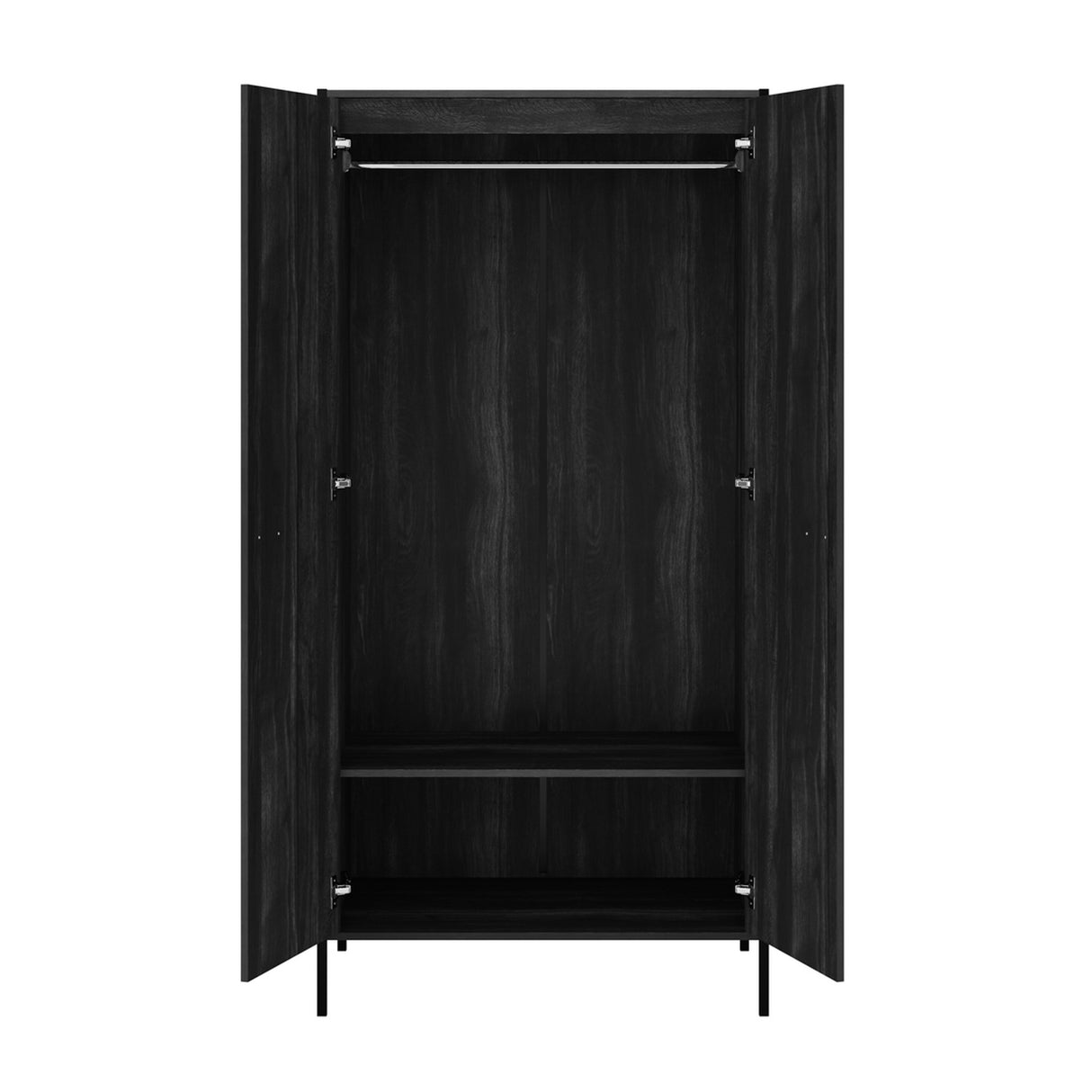 Hoxton 2 Door Wardrobe – Black