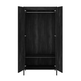 Hoxton 2 Door Wardrobe – Black