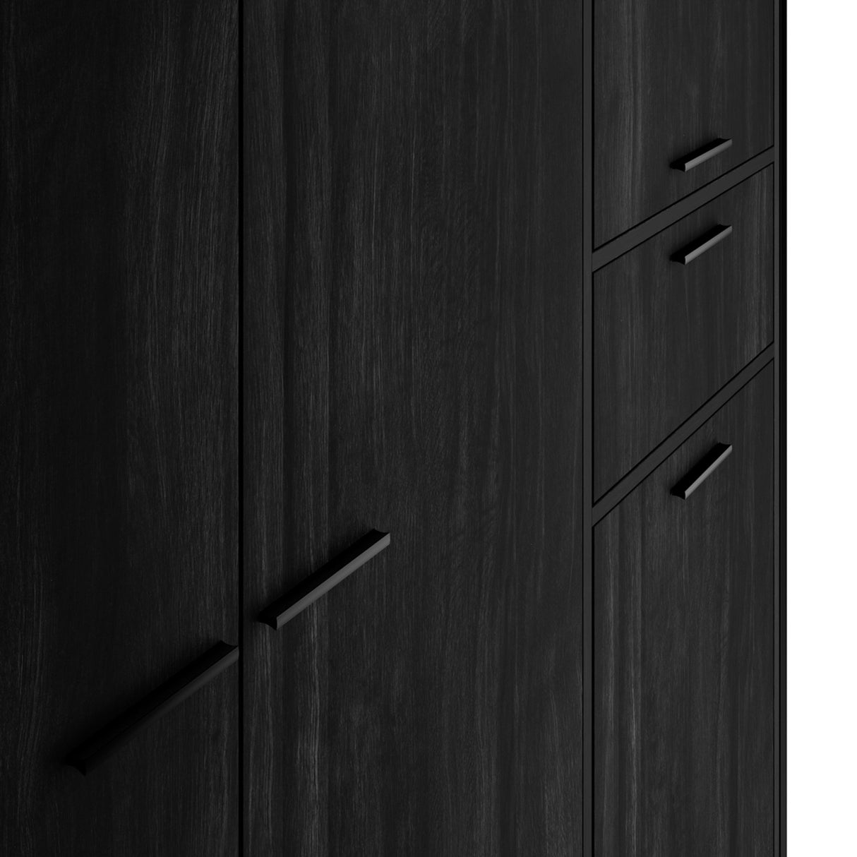 Hoxton 2 Door Wardrobe – Black