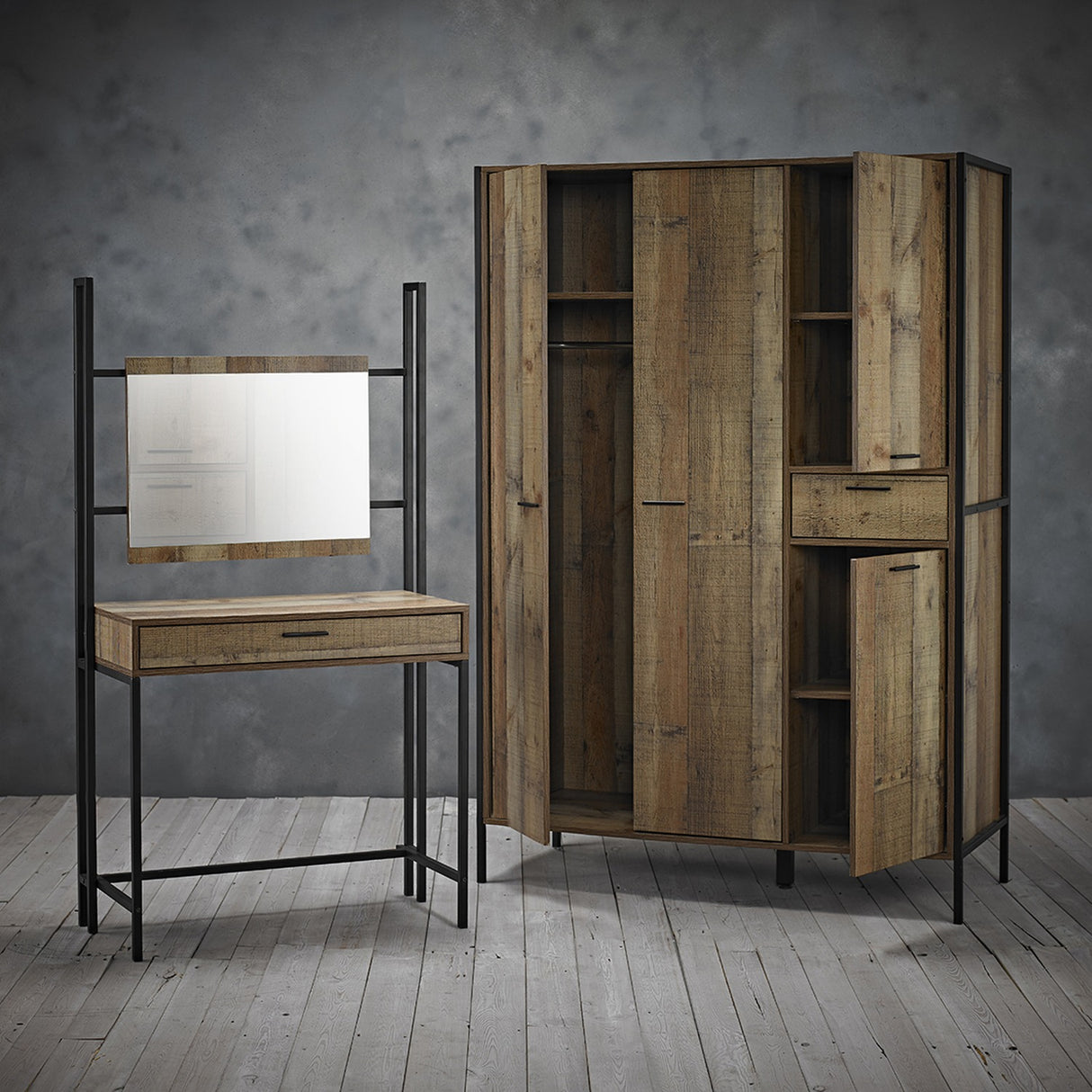 Hoxton 2 Door Wardrobe - Wood