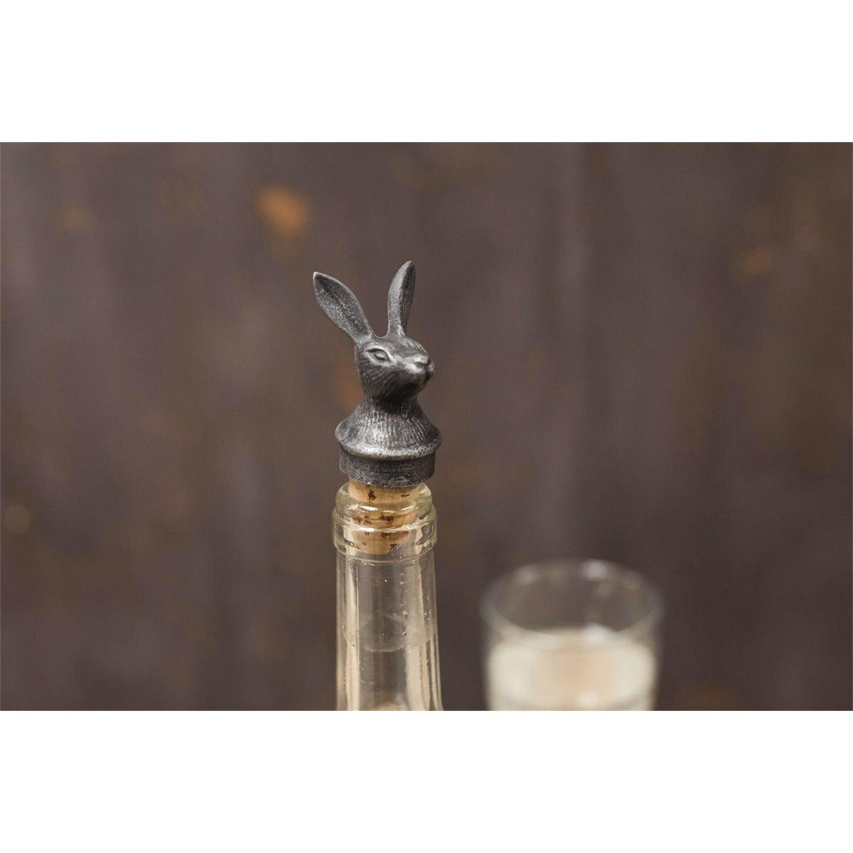 Hare Bottle Stopper - Antique Iron
