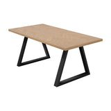 Hyde Dining Table - Natural with Black
