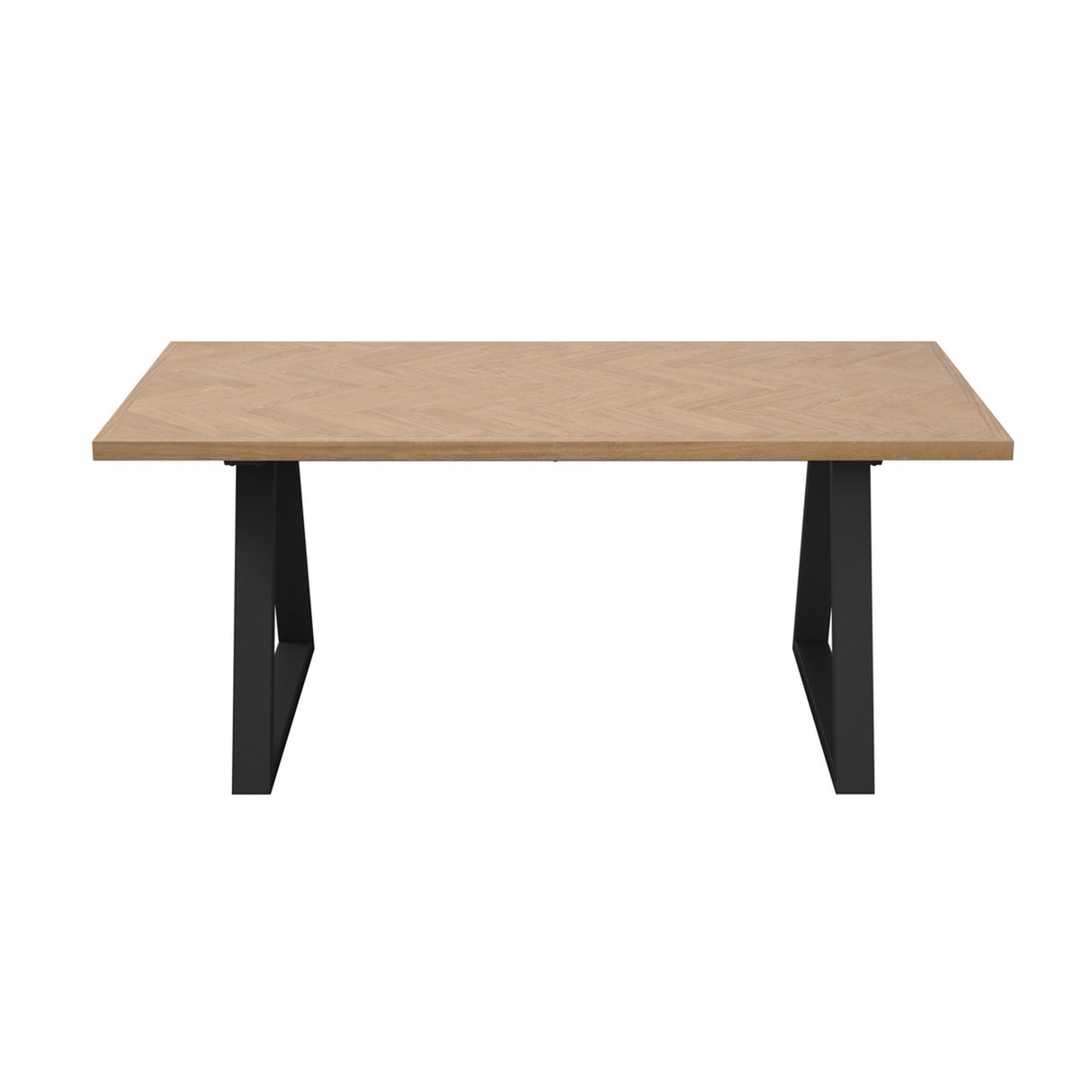 Hyde Dining Table - Natural with Black