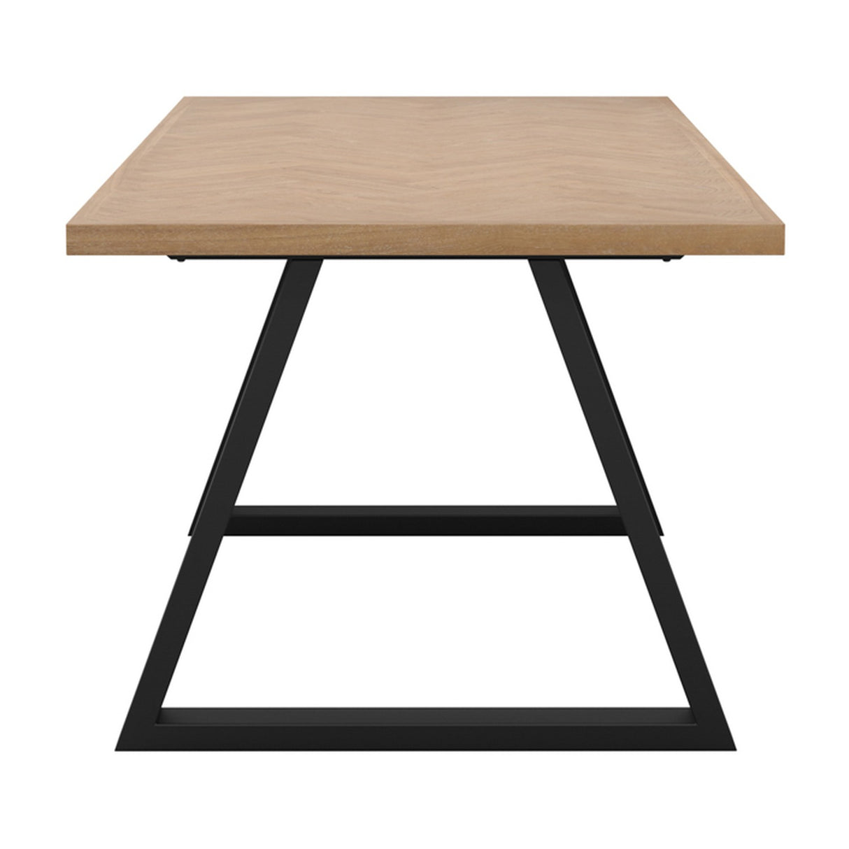 Hyde Dining Table - Natural with Black