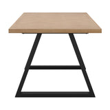 Hyde Dining Table - Natural with Black