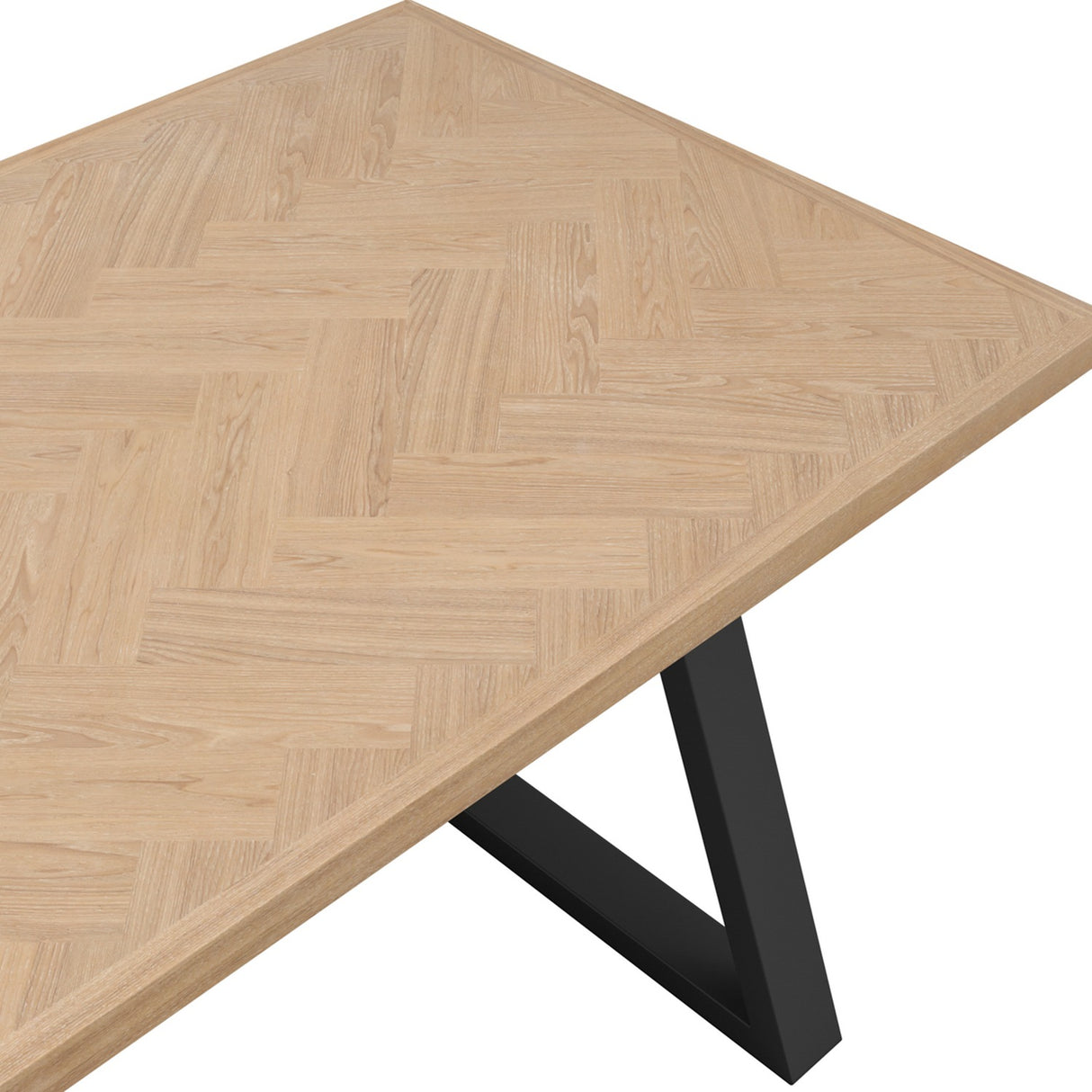 Hyde Dining Table - Natural with Black