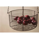 Inkollu Three Tier Hanging Storage Basket - Aged Brass