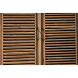 Ibo Large Reclaimed Wooden Slatted Cabinet - Natural