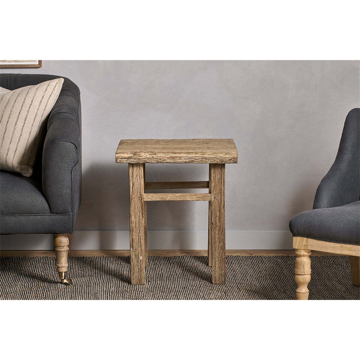 Ibo Reclaimed Wood Side Table - Natural