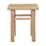 Ibo Reclaimed Wood Side Table - Natural