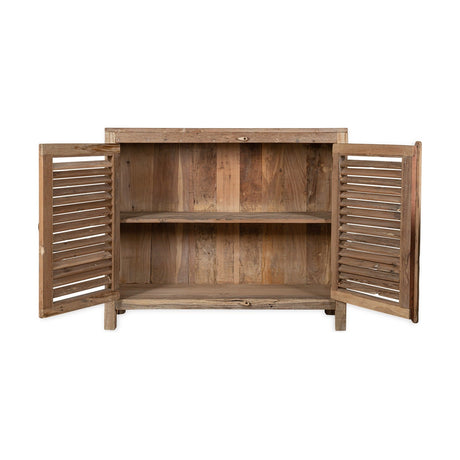 Ibo Reclaimed Wood Slatted Sideboard - Natural