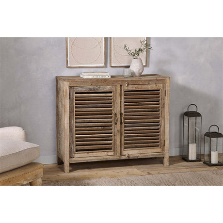 Ibo Reclaimed Wood Slatted Sideboard - Natural