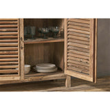 Ibo Reclaimed Wood Slatted Sideboard - Natural
