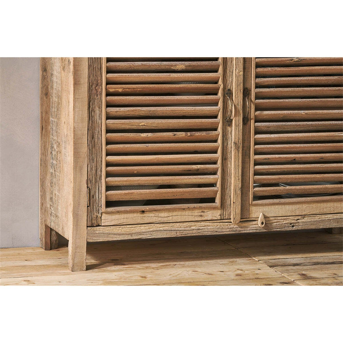 Ibo Reclaimed Wood Slatted Sideboard - Natural