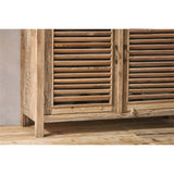 Ibo Reclaimed Wood Slatted Sideboard - Natural