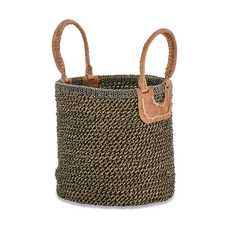 Indra Small Coil Storage Basket - Charcoal