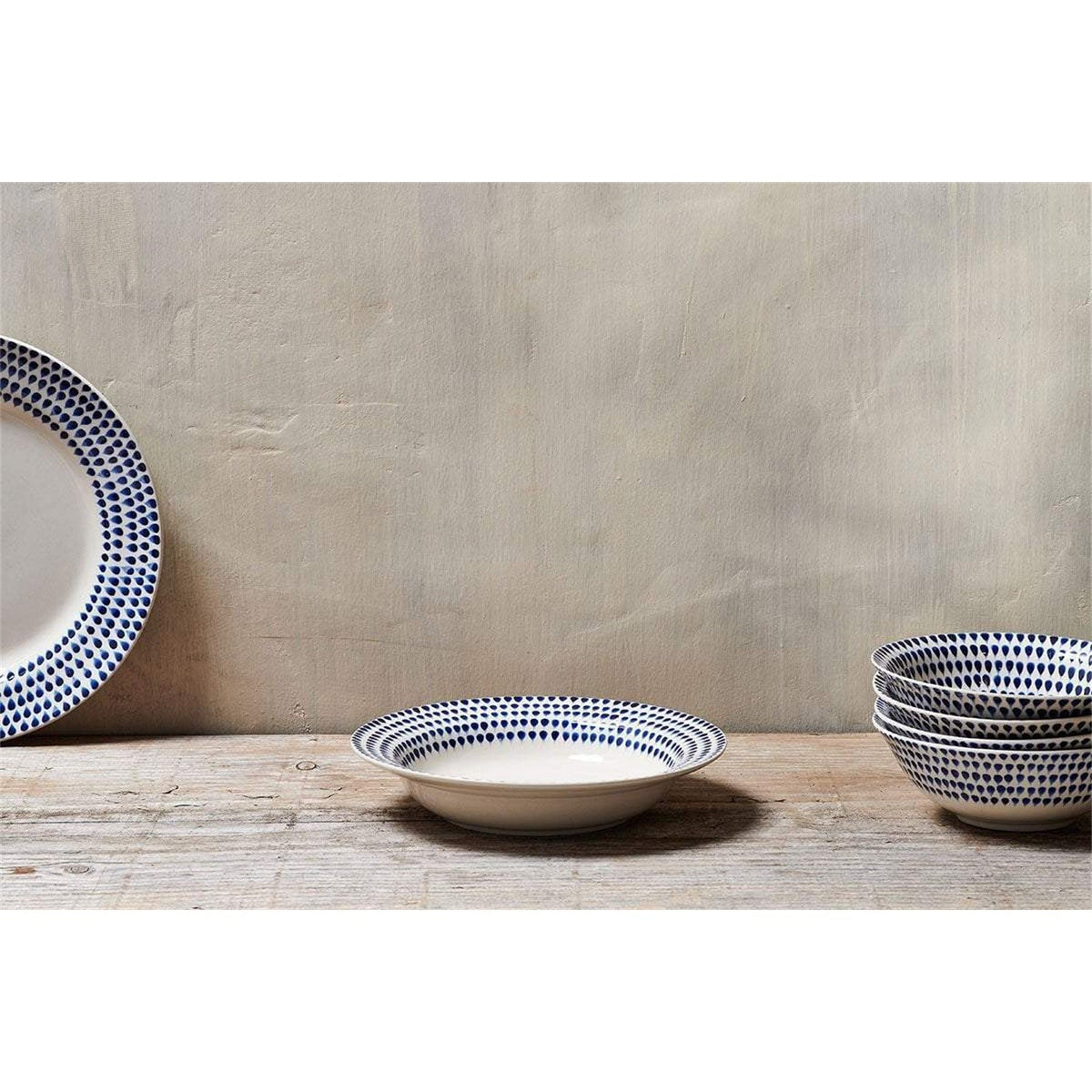 Indigo Drop Pasta Bowl - Indigo