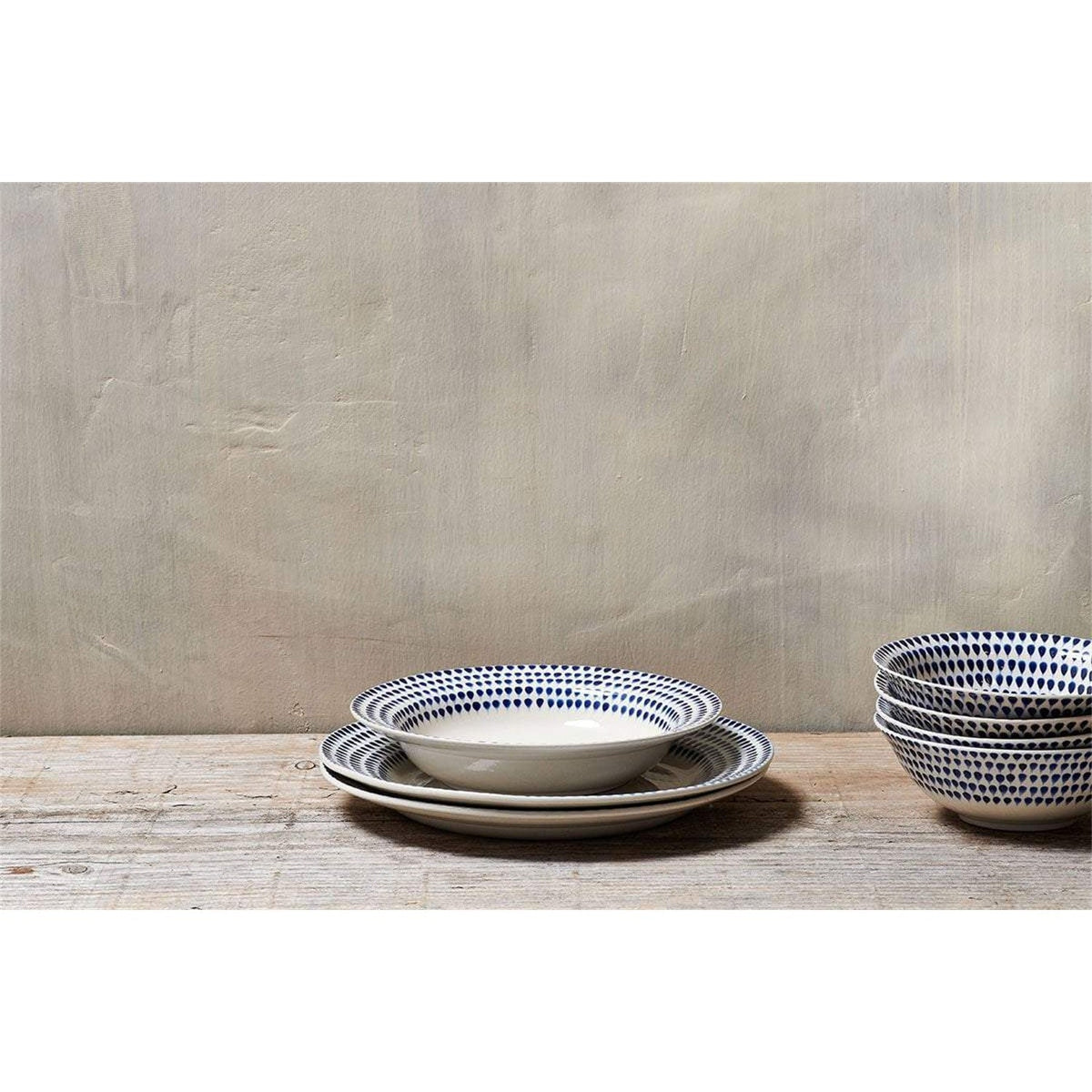 Indigo Drop Pasta Bowl - Indigo