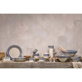 Indigo Drop Ceramic Butter Dish - Cream & Indigo