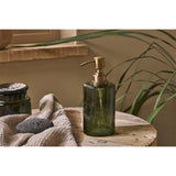 Ilcoso Recycled Hammered Glass Soap Dispenser - Green