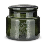 Ilcoso Recycled Hammered Glass Storage Pot - Green
