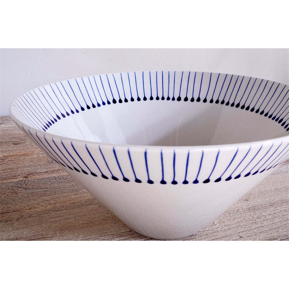 Iba Large Ceramic Serving Bowl - Indigo