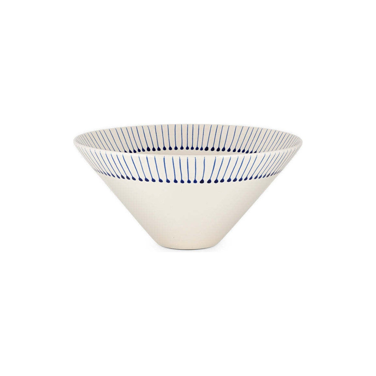 Iba Large Ceramic Serving Bowl - Indigo