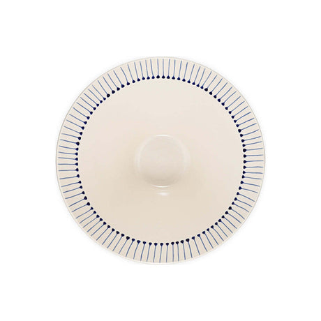 Iba Medium Ceramic Serving Bowl - Indigo