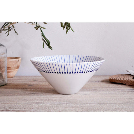 Iba Medium Ceramic Serving Bowl - Indigo