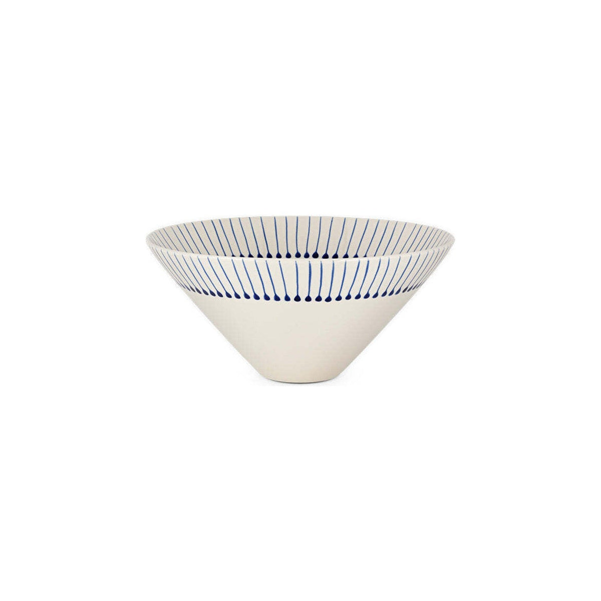 Iba Medium Ceramic Serving Bowl - Indigo