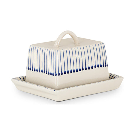 Iba Ceramic Butter Dish - Indigo