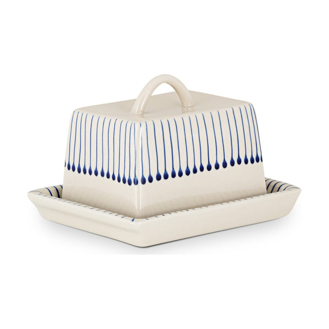 Iba Ceramic Butter Dish - Indigo