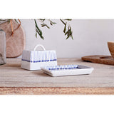 Iba Ceramic Butter Dish - Indigo
