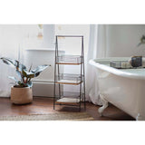 Indore Mango Wood Caddy - Aged Brass