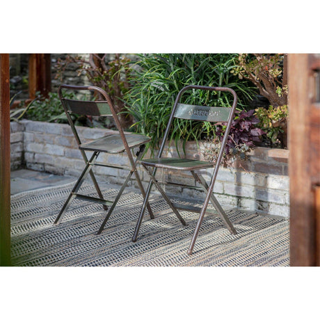 Ishan Reclaimed Iron Folding Chair