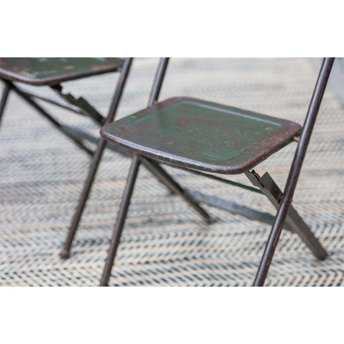 Ishan Reclaimed Iron Folding Chair