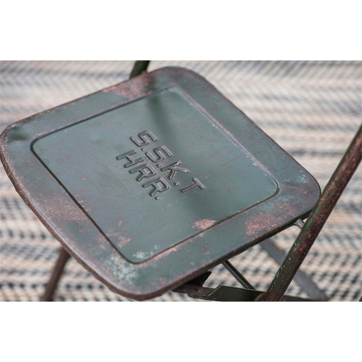 Ishan Reclaimed Iron Folding Chair