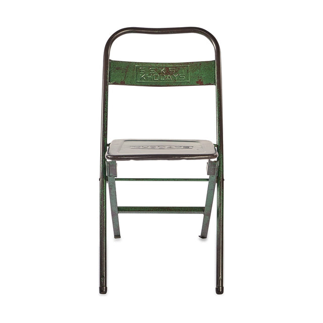 Ishan Reclaimed Iron Folding Chair
