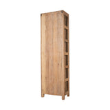 Ibo Tall Reclaimed Wood Display Cabinet - Natural