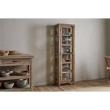 Ibo Tall Reclaimed Wood Display Cabinet - Natural