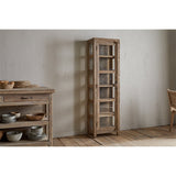 Ibo Tall Reclaimed Wood Display Cabinet - Natural